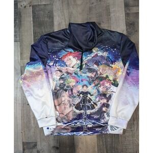 "Phantom‎ Troupe" Naruto Anime  Hoodie Men Med White Tie Dye Sweatshirt Pullover